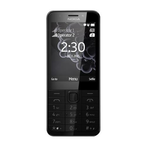 Nokia 230 - Téléphone De Service - Ram 16 Mo - Microsd Slot - Écran Lcd - 320 X 240 Pixels - Rear Camera 2 Mp - Front Camera 2 Mp - Argent Foncé