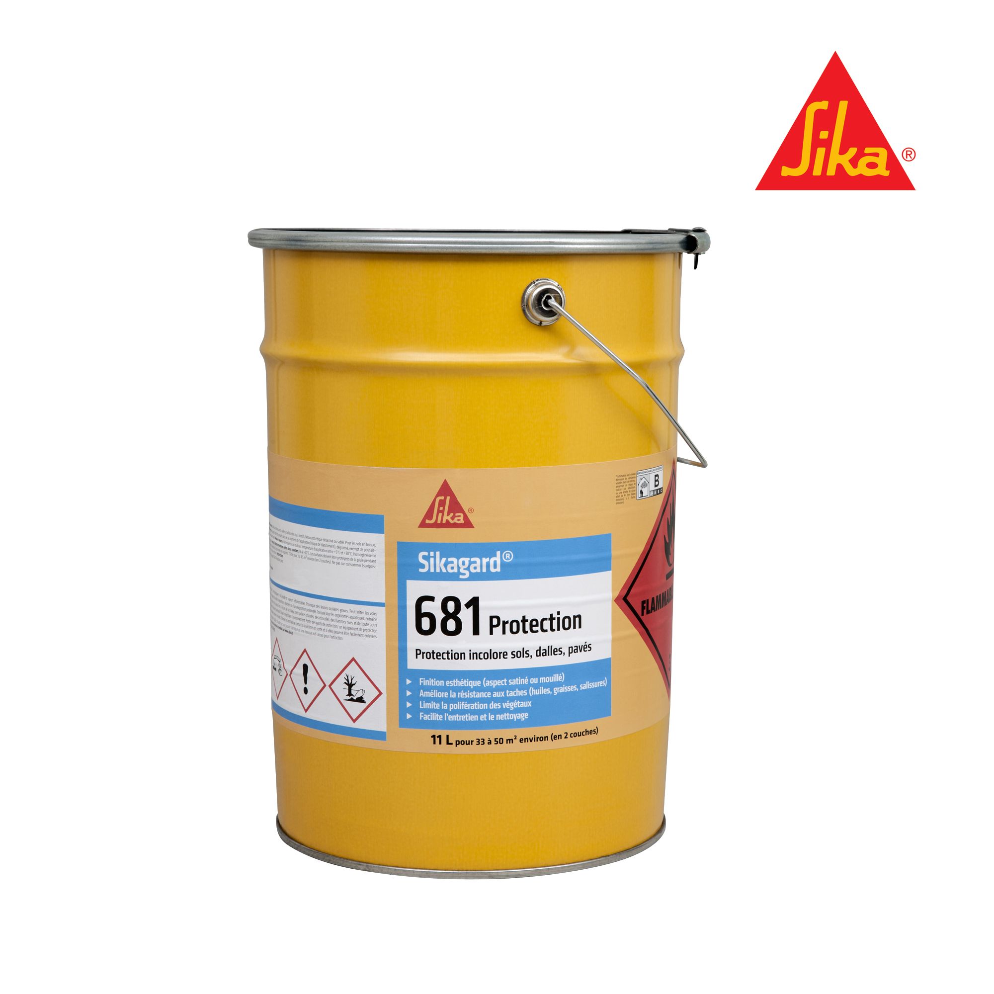 Protection incolore pour sols SIKA Sikagard 681 Protection - 11L