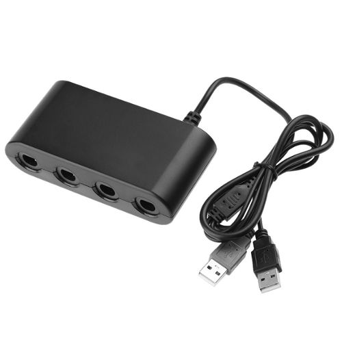 4 Ports Pour Gc Gamecube A Pour Wii U Pc Usb Nintendo Switch Controleur De Jeu Adaptateur Convertisseur Rakuten