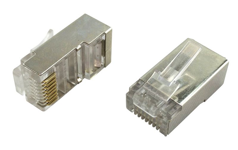 Connecteur RJ45 Cat. 6 blindé spécial tous câbles sachet de 100