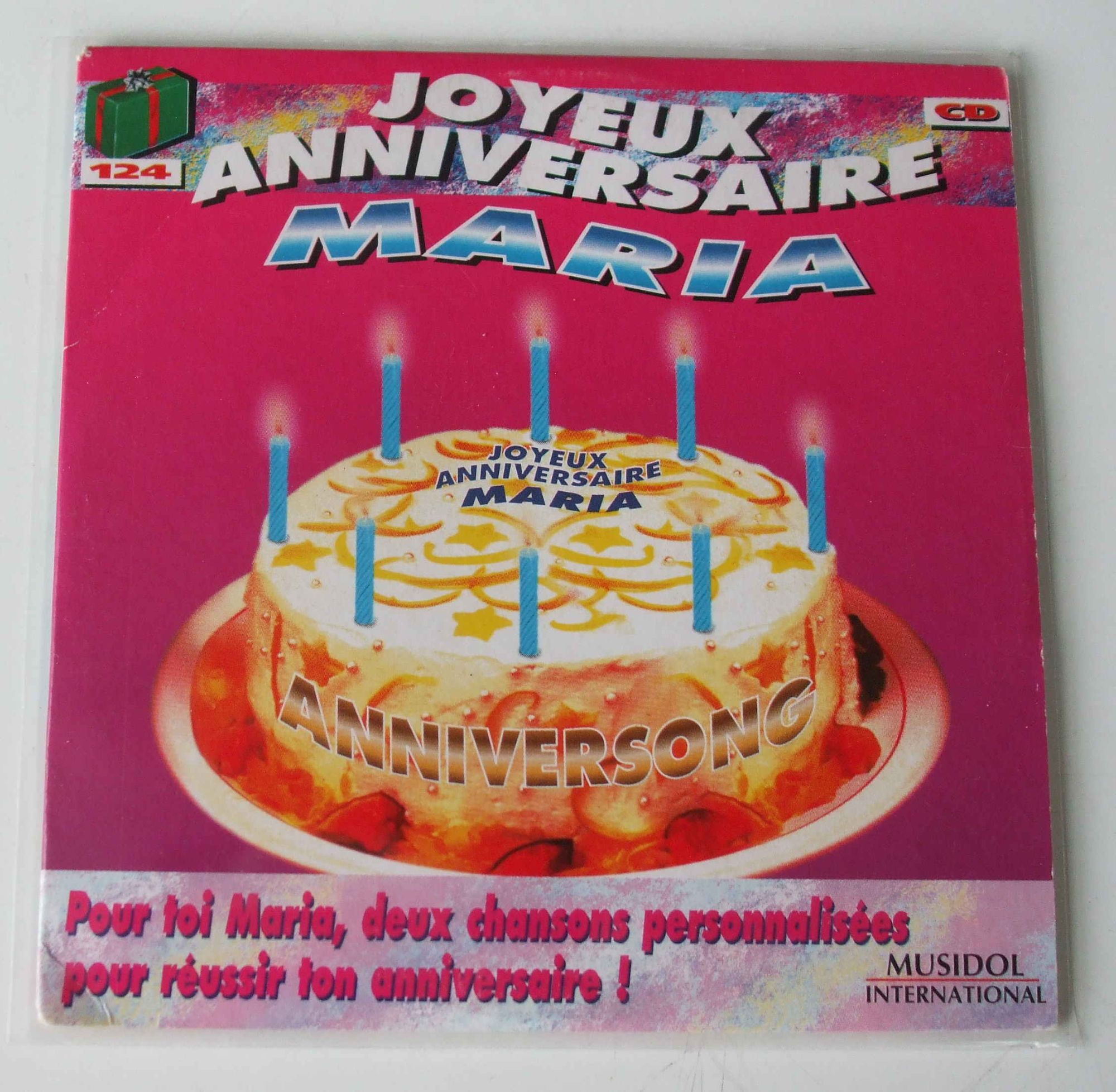 Joyeux Anniversaire Maria Anniversong Rakuten