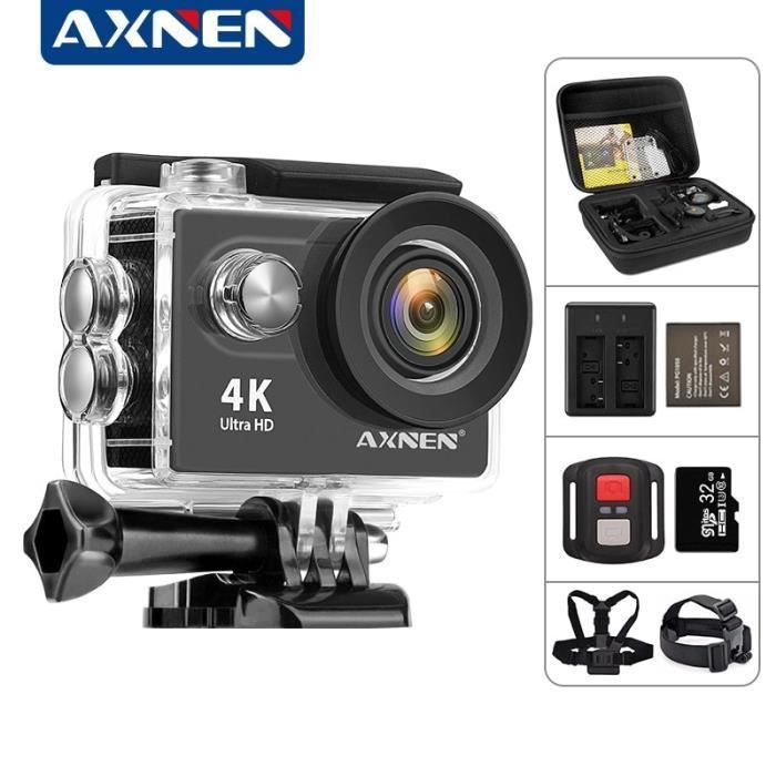 AXNEN ? caméra d'action H9R H9 Ultra HD 4K 30fps 60fps WiFi étanche 2 pouces Type GoPro - vue 2