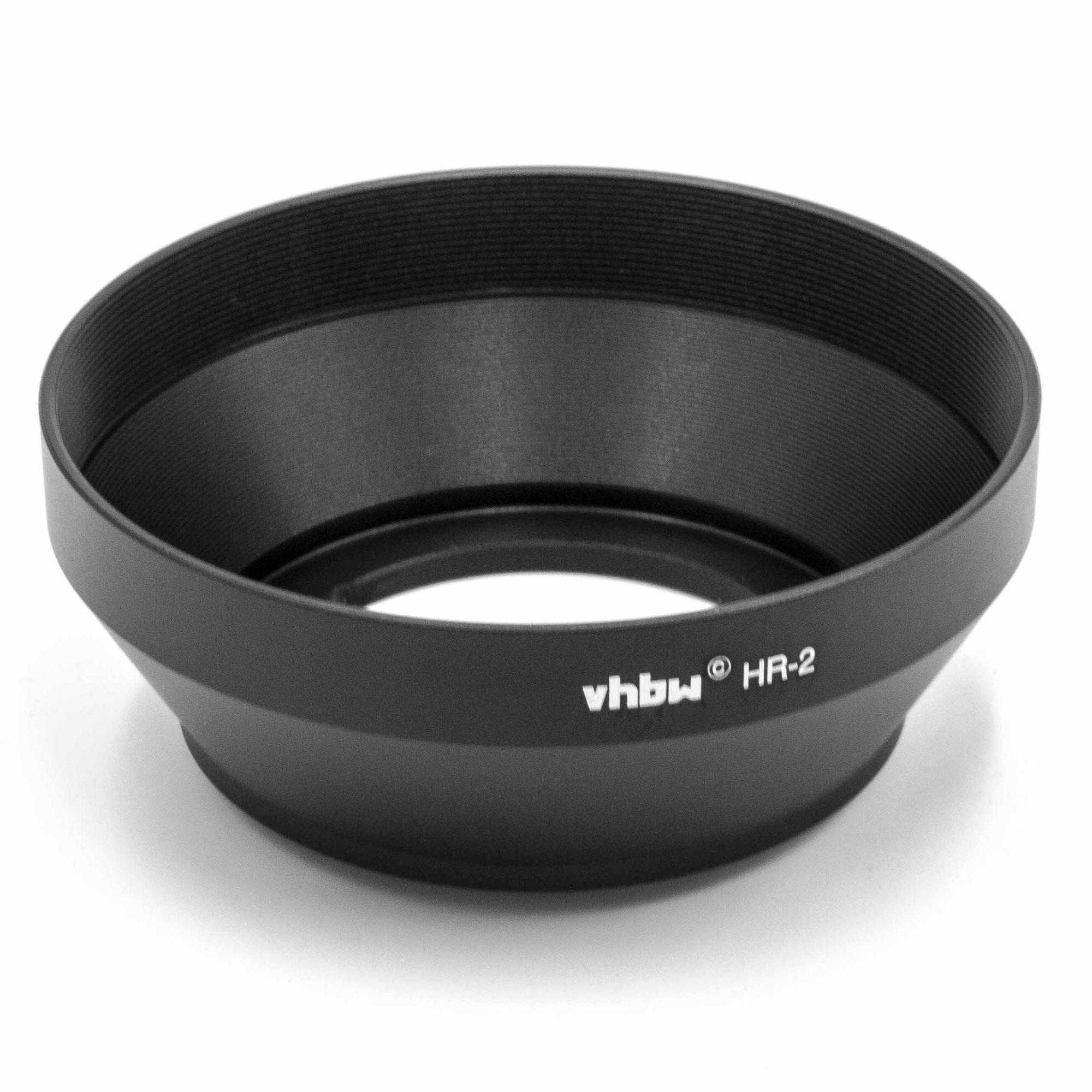 vhbw Pare-soleil compatible avec Nikon Nikkor AF 50mm 1:1.8D, AF 50mm 1:1.4D, 50mm 1:1.2 - Cache noir, métal, rond