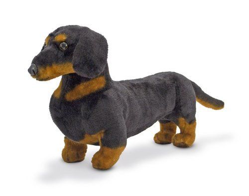 Melissa & Doug Giant Dachshund Lifelike Stuffed Animal Dog Soft Polyester