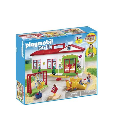 Playmobil 5606 City Life Le Jardin D Enfants Transportable Rakuten