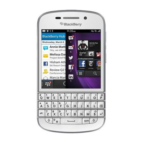 Blackberry Q10 Smartphone Débloqué 4G (Ecran: 3.1 Pouces - 16 Go - Blackberry Os 10) Blanc