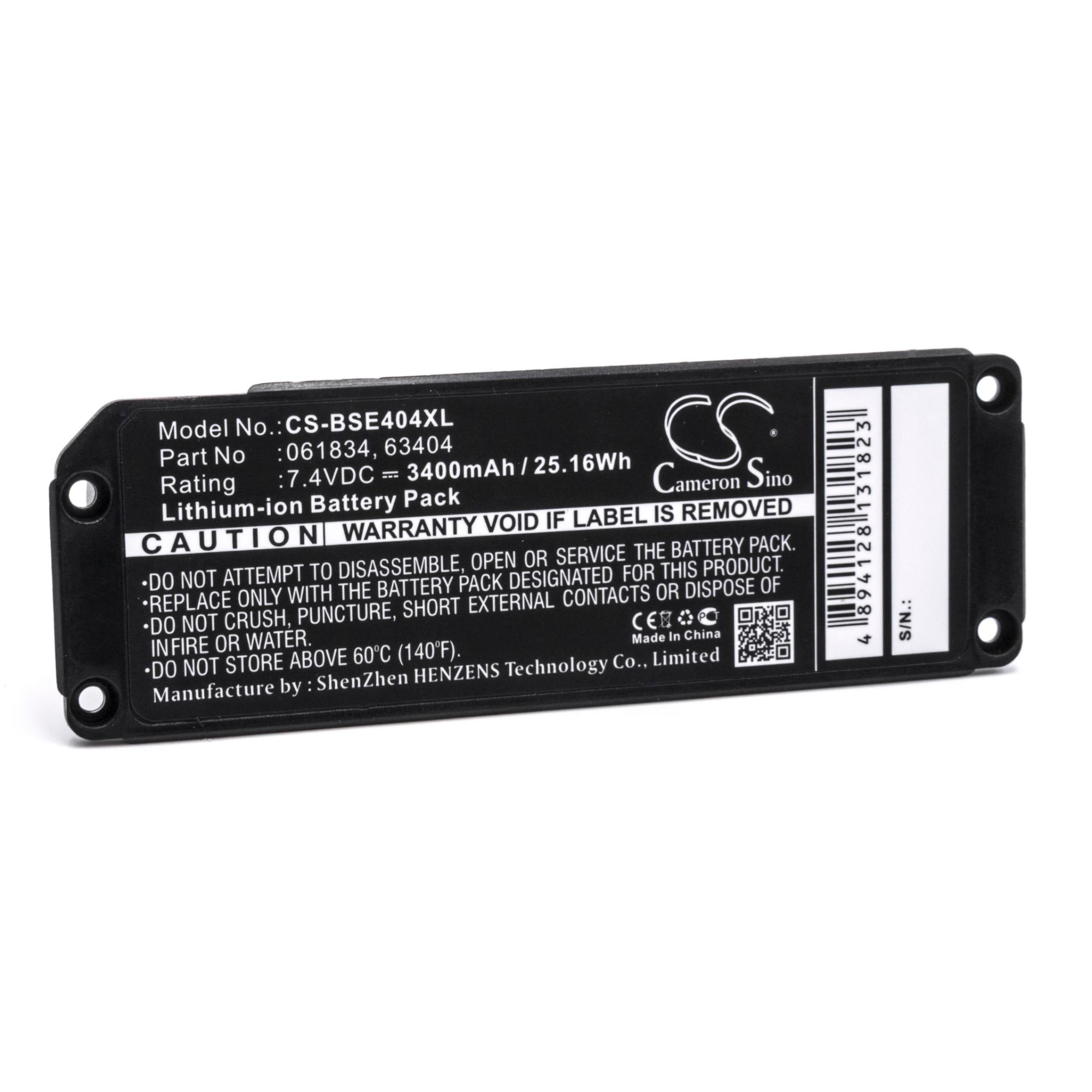 vhbw Li Ion batterie 3400mAh 7.4V pour haut parleurs enceintes comme Bose 061834