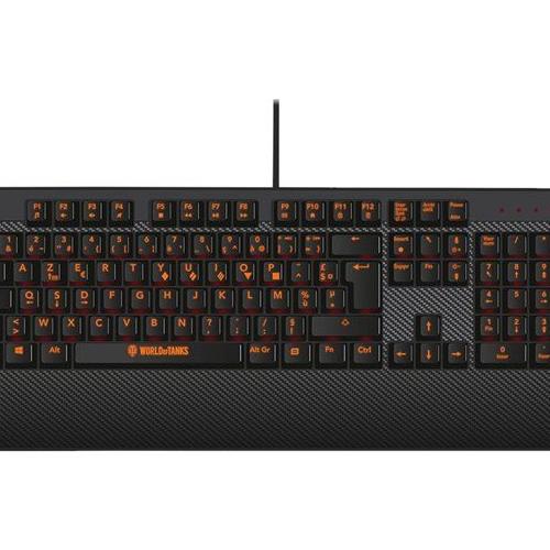 Clavier De Jeu Mécanique Konix World Of Tanks Pro Gaming K-70 Noir Et Orange
