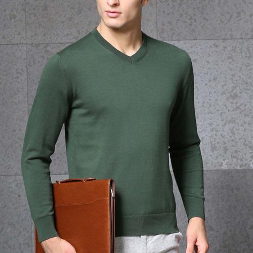 pull vert militaire homme