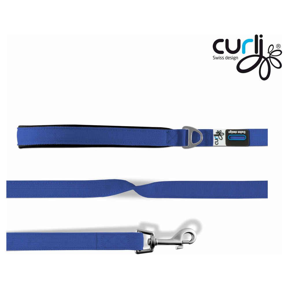 Laisse Basic En Bleu Pour Chiens - Curli - S