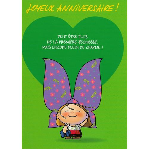 Carte De Voeux Lovely Elsa Anniversaire Coeur Vert Rakuten