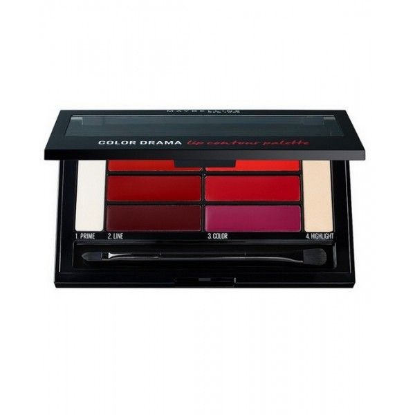 Crimson Vixen Palette Contouring Lèvres Color Drama Lip Contour Palette Gemey Maybelline
