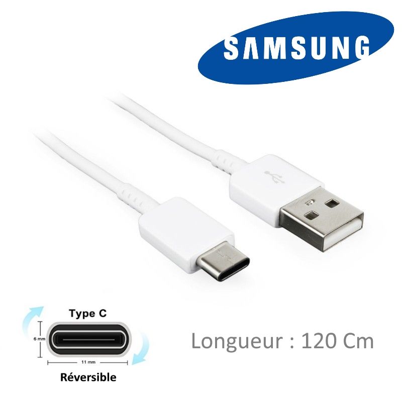 Pour Samsung Galaxy A5 2017 : Câble USB-C Original 120 cm