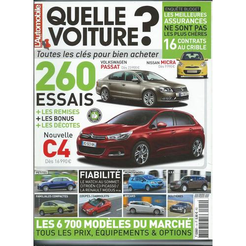 L Automobile Magazine Quelle Voiture 260 Essais Novelle C 4 N 14 Rakuten