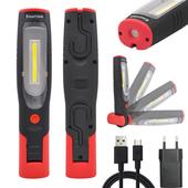 Fil Torche Lumieres Aimantée 2200mah Batterie Inspection Deux Cob Rechargeable Lampe Sans 3w Et Led Puissante Baladeuse UMpGqVzS