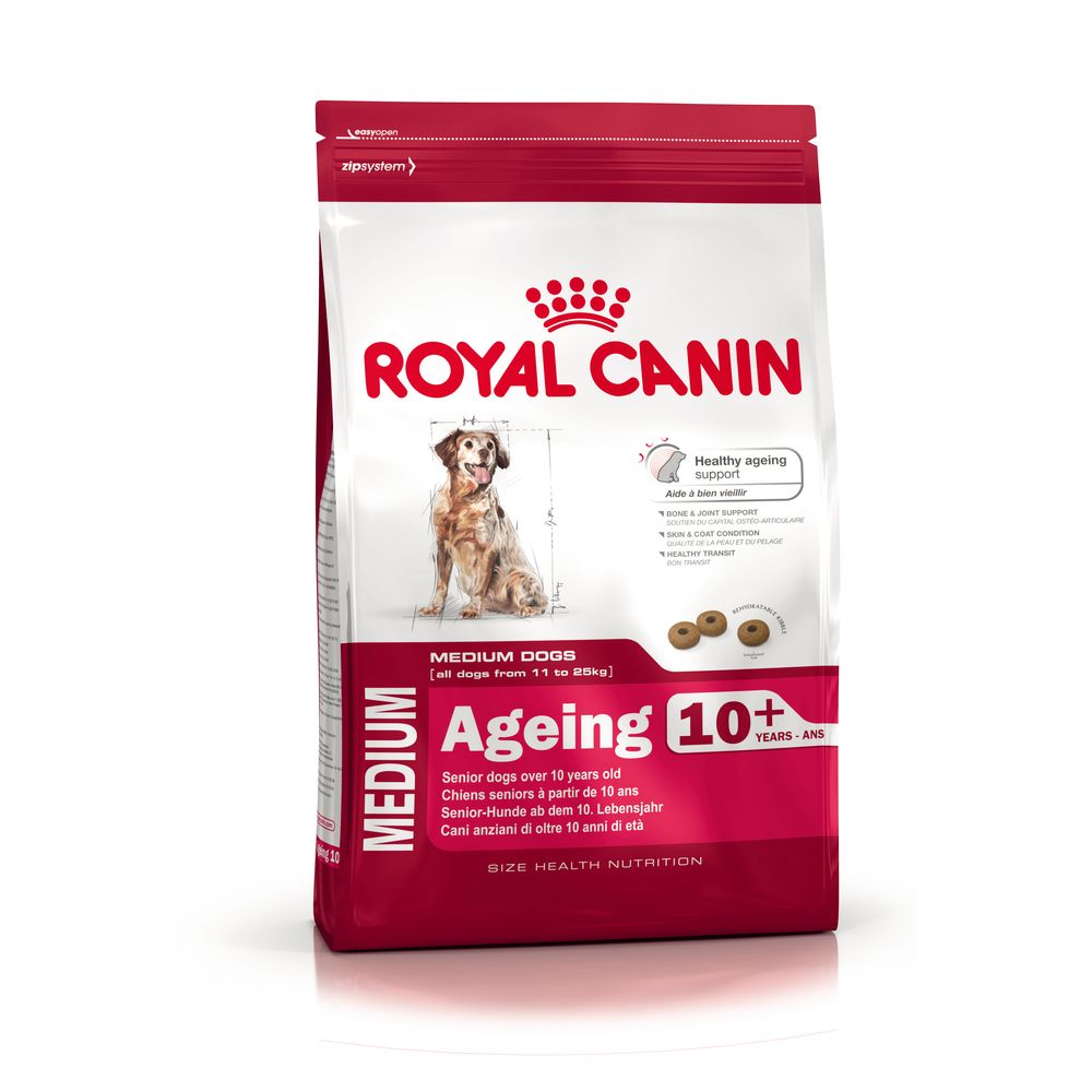 Croquettes Medium Ageing 10+ Pour Chien Senior - Royal Canin - 15kg