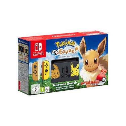 Console Nintendo Switch Pokémon Let's Go Evoli ! Edition Pikachu Et Évoli