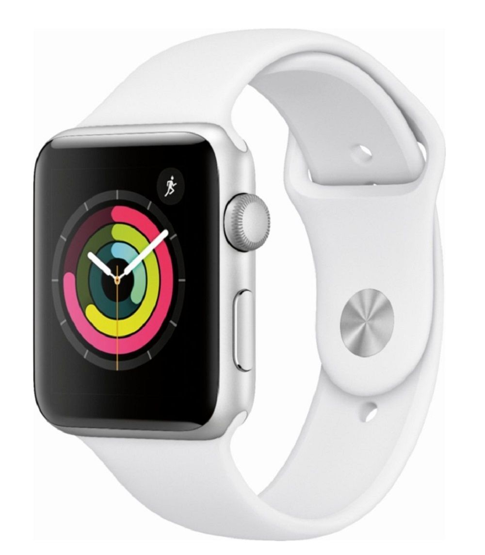 Apple Watch Series 3 Gps 42mm Silver Aluminium Case With White Sport Band