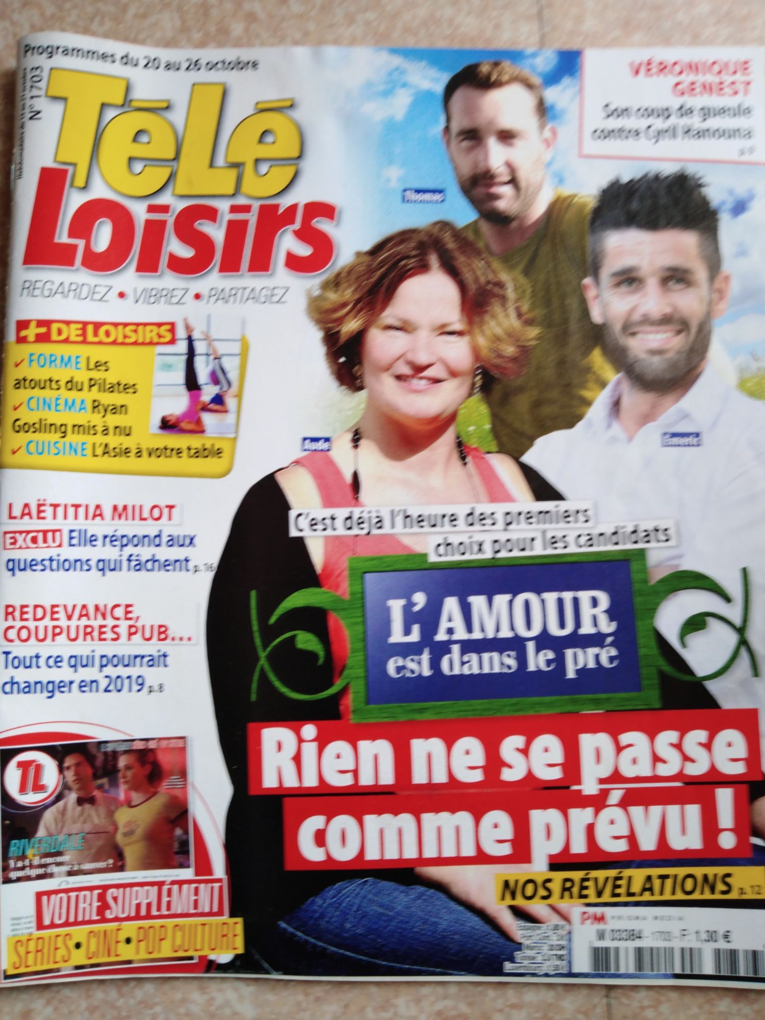 Tele Loisirs 1703 L Amour Est Dans Le Pre Veronique Genest Laetitia Milot Les Prix D Occasion Ou Neuf