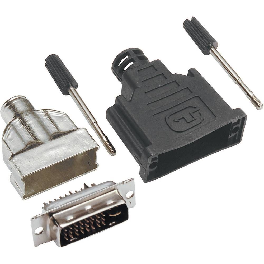 Connecteur DVI mâle, droit Nombre total de pôles: 29 TRU COMPONENTS 1 pc(s)