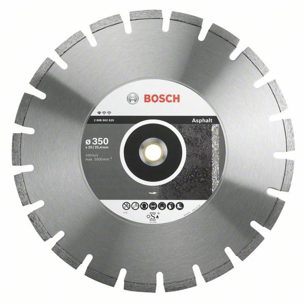 Disque à tronçonner diamanté Professional for Asphalt 350 x 2025 40 x 3 2 x 8 mm Bosch 2608602625