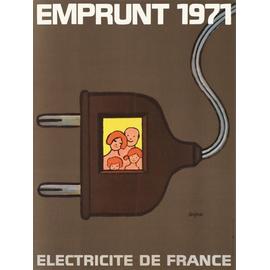 Affiche edf 1971 - Affiches | Rakuten