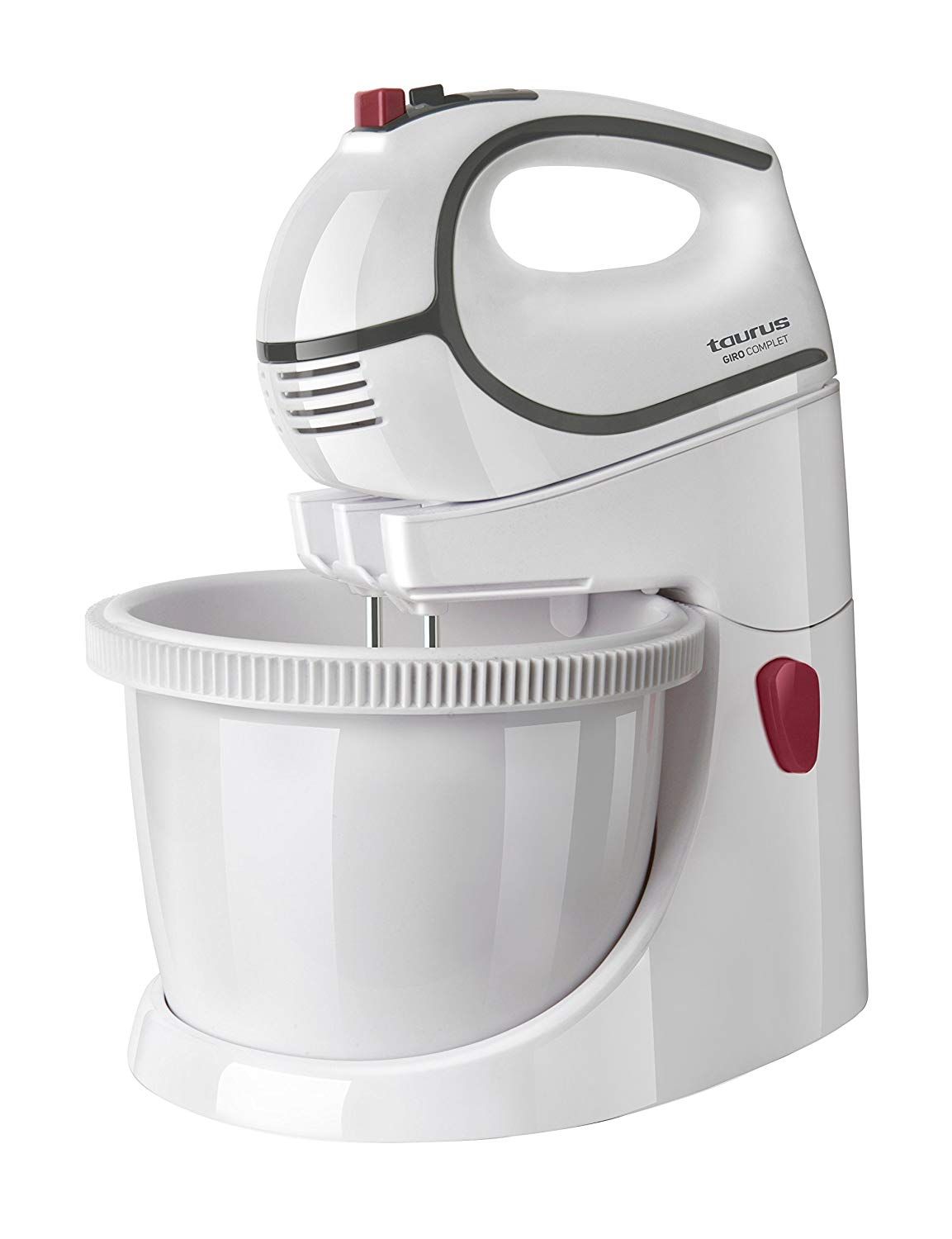 Batteur électrique Taurus Giro Complet de 5 vitesses + Turbo avec bol de 2 types de crochets - vue 2
