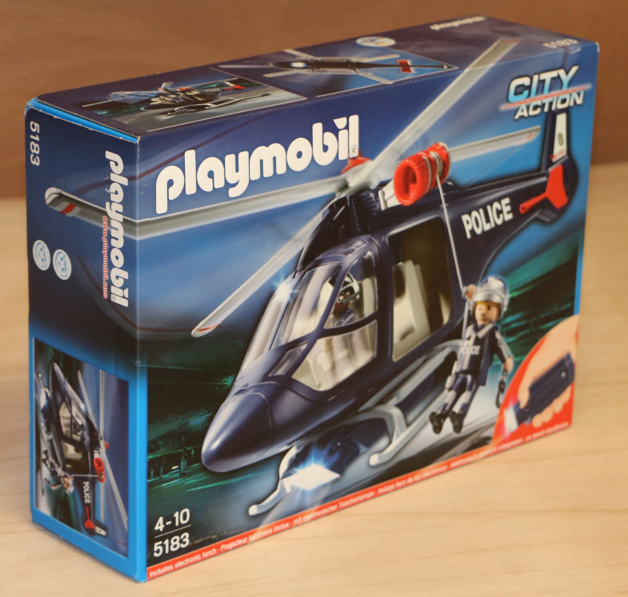 helicoptere police playmobil 5183