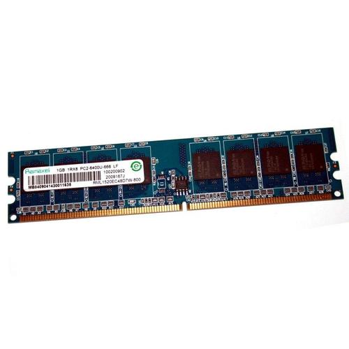 1Go Ram Ramaxel Rml1520Ec48D7W-800 Ddr2 Pc2-6400U 800Mhz 1Rx8 1.8V Cl6 Pc Bureau