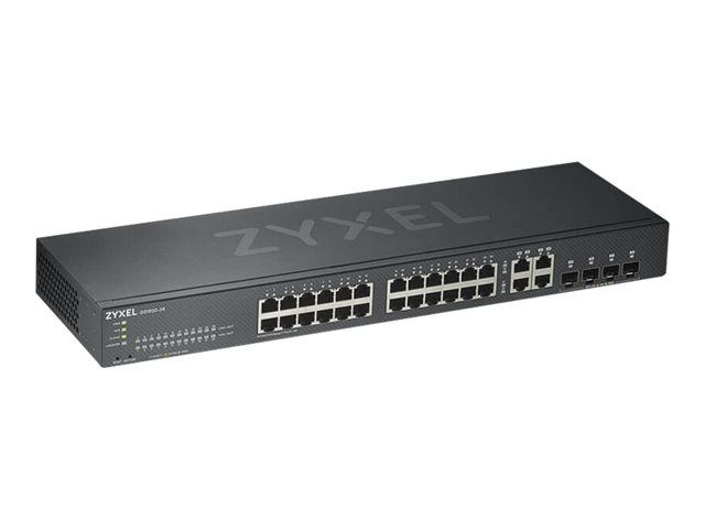 Zyxel GS1920-24v2 - Commutateur - intelligent - 24 x 10/100/1000 + 4 x SFP Gigabit combiné - Montable sur rack