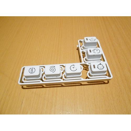 Bouton Ensemble 6 Touches C00293593 Lave Linge Hotpoint Ariston Wmg1022Beu Wmg1022B(Eu)