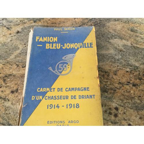 Fanion Bleu Jonquille Livre Ancien Rakuten