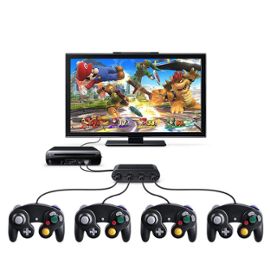 Adaptateur Qumox Controleur Gamecube Gc Pour Wii U Nintendo Switch Et Pc Adaptateur Gamecube 4 Ports Usb Rakuten