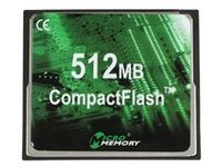 MicroMemory Carte mémoire flash 512 Mo CompactFlash