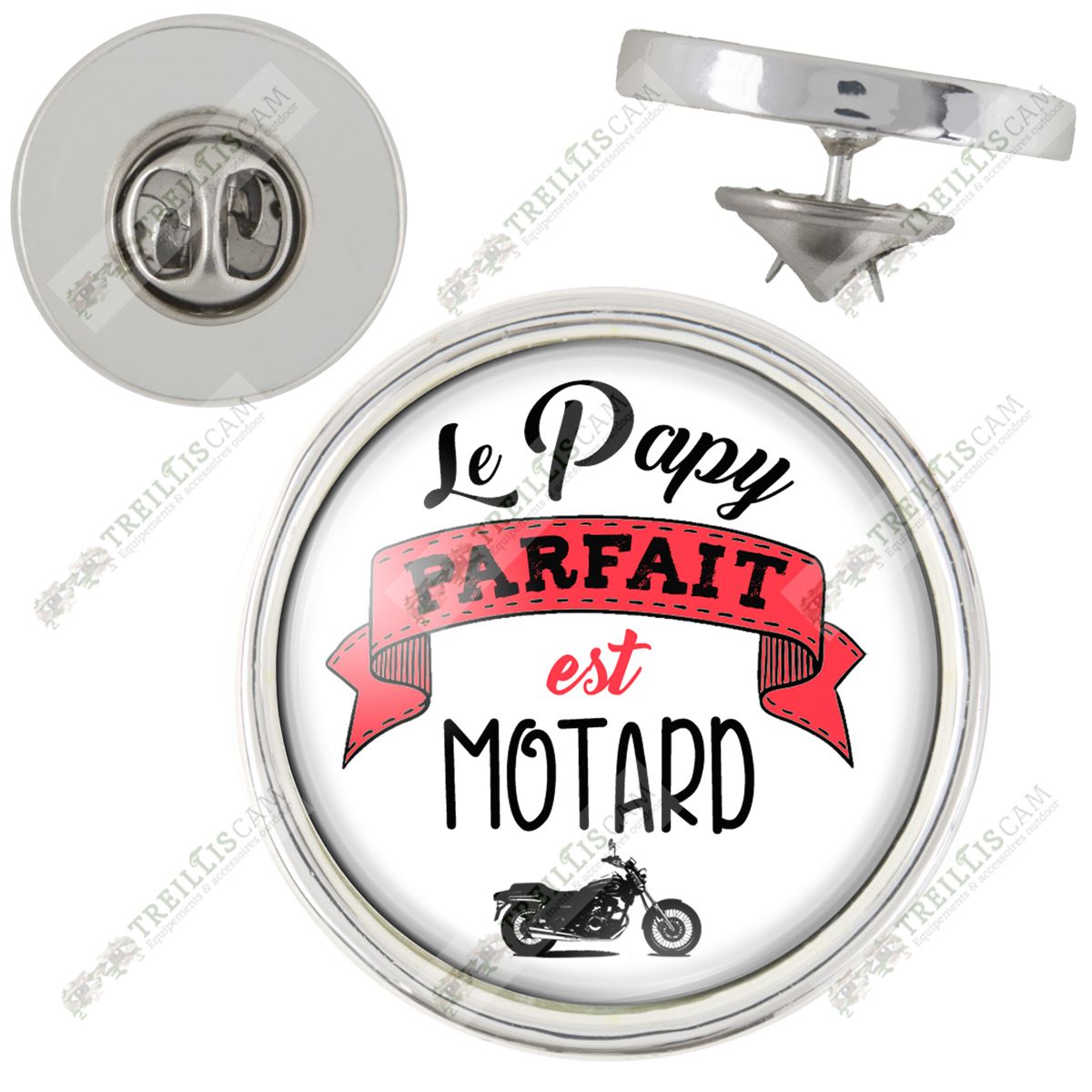 Pin S Le Papy Parfait Est Motard Humour Idee Cadeau Homme Grands Parents Anniversaire Fete Pins Bouton Epinglette Rakuten