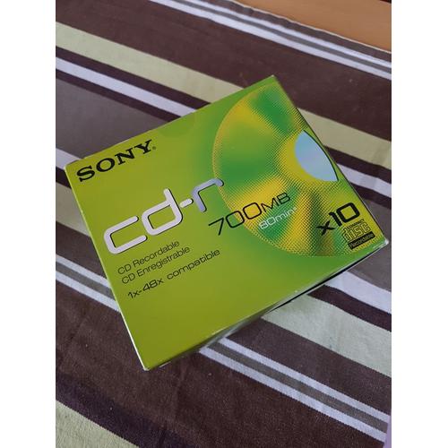 Sony Cdq-80N - 10 X Cd-R - 700 Mo (80 Min) 48X - Bo