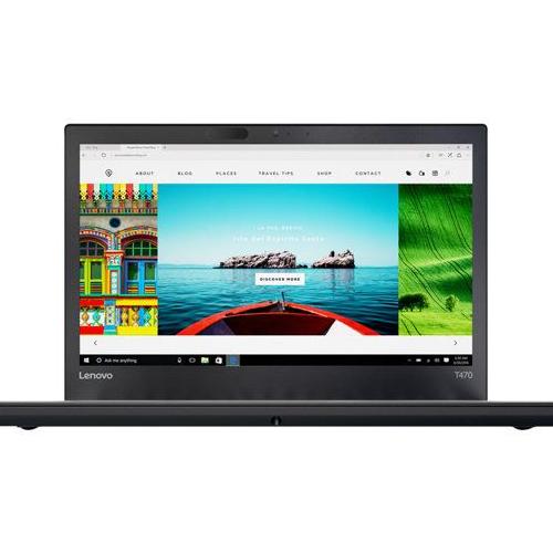 Lenovo Thinkpad T470 20Jm - Core i5 6200U / 2.3 Ghz - Win 10 Pro 64 Bits - 8 Go Ram - 256 Go SSD Tcg Opal Encryption 2, Nvme - 14" Ips 1920 X 1080 (Full Hd) - Hd Graphics 520 - Wi-Fi 5, Bluetooth - Mise À Niveau Wwan - Noir - Clavier : Français
