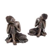 Le coin cadeaux Figurine Bouddha Thai Effet Or T/ête sur Genou