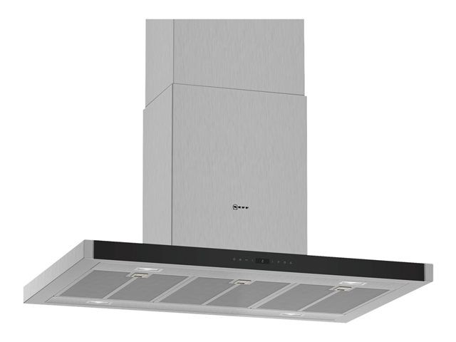 Neff N 70 I96BMP5N0 Hotte hotte îlot largeur : 89.8 cm profondeur : 60 cm extraction et recirculation avec kit de recirculation supplémentaire acier inoxydable