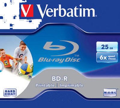 BD R 25Go 6x Imprimable 1 pièce en Jewelcase