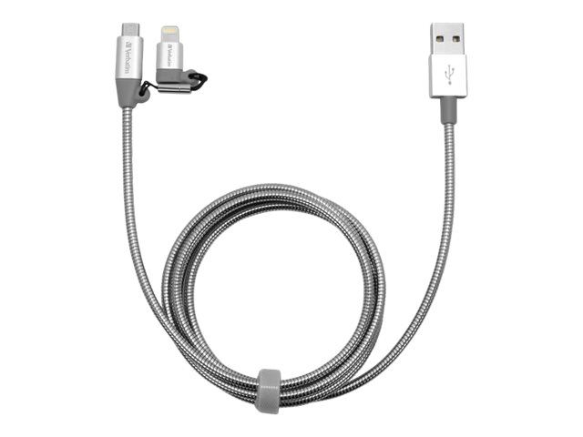 Verbatim Sync & Charge Câble Lightning Lightning Micro USB Type B mâle pour USB mâle 1