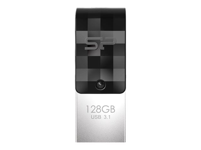 SILICON POWER Mobile C31 - Clé USB - 128 Go - USB 3.1 Gen 1 / USB-C - noir