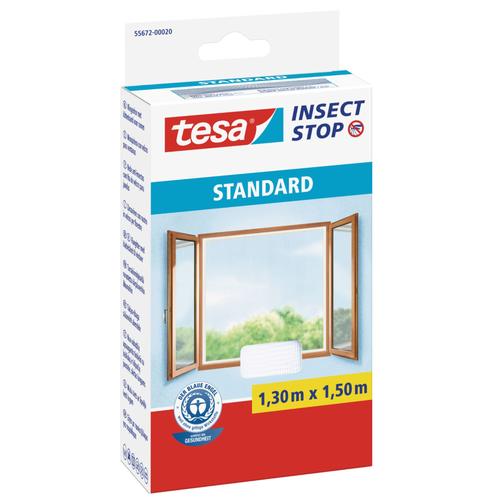 Tesa Fliegengitter Standard Klettband Für Fenster, Weiß 1,3m:1,5m