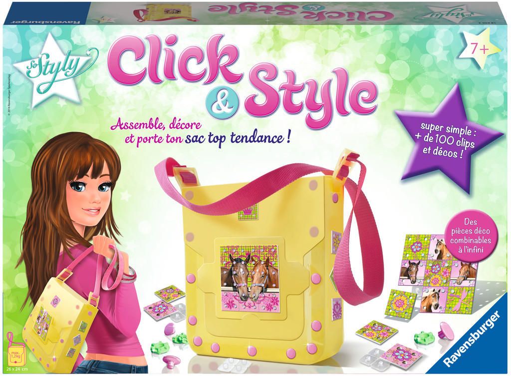 Ravensburger Click & Style Sac Bandoulière Romantique