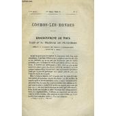 Cosmos Les Mondes N 1 Enseignement De Tous L Art Et La Pratique Des Projections L Instruction Publique Et Le Révolution Foi Et Science Les - 