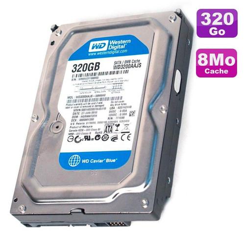 Disque Dur 320Go Sata 3.5' Western Digital Caviar Blue Wd3200Aajs-56M0A0 7200
