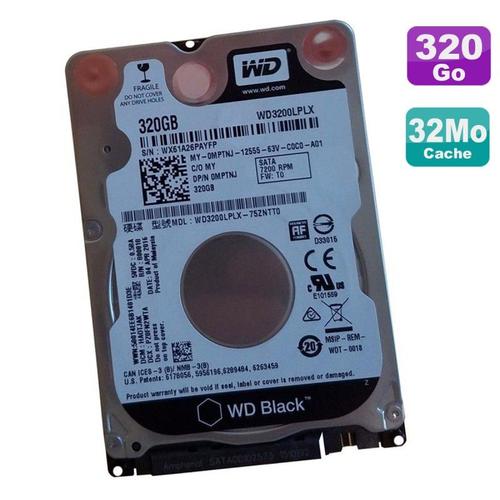 Disque Dur 320Go Sata 2.5" Wd Black Wd3200Lplx-75Zntt0 0Mptnj