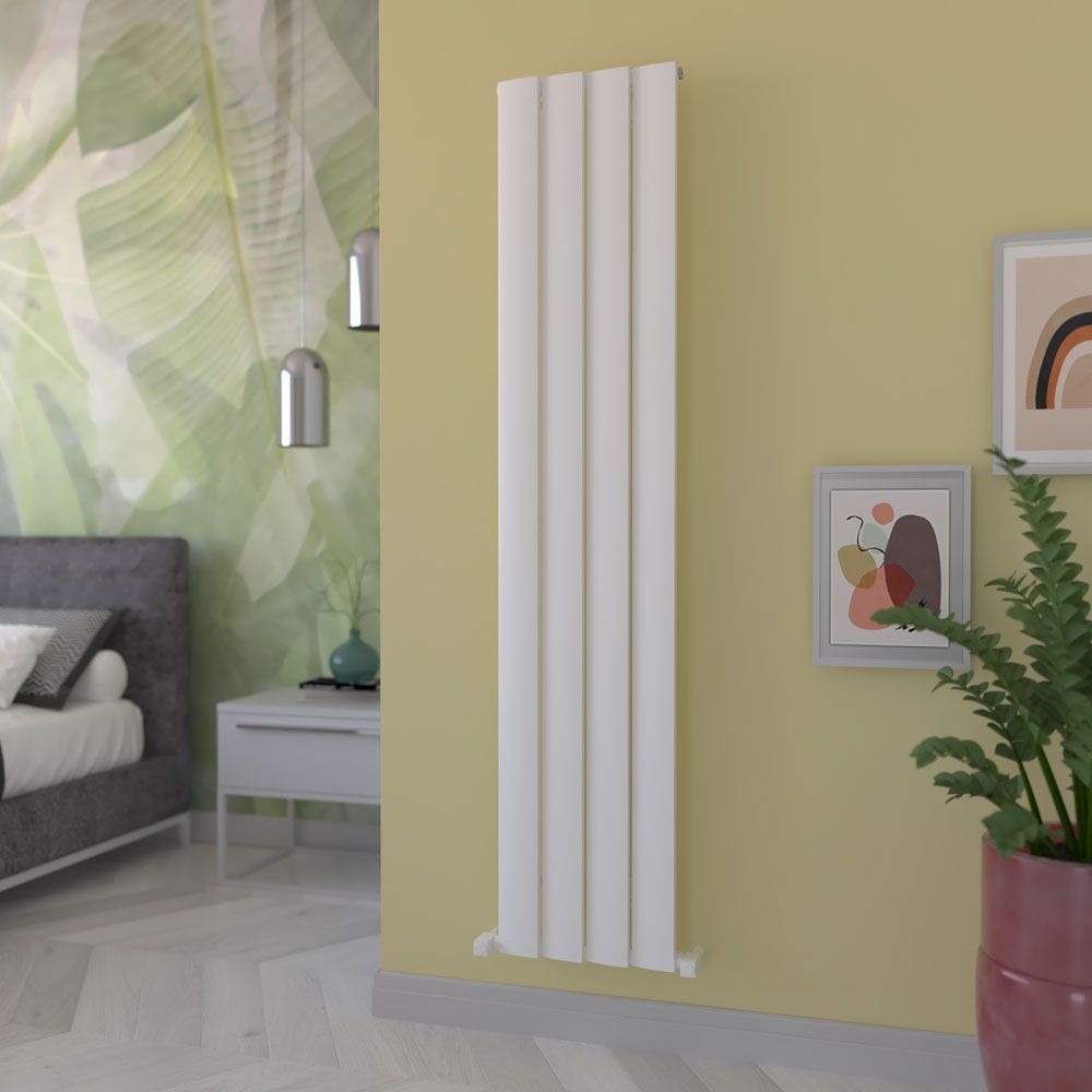 Carisa Step Radiateur Vertical -Éco-énergétique, Design Moderne, Blanc, 180 x 37,5 cm