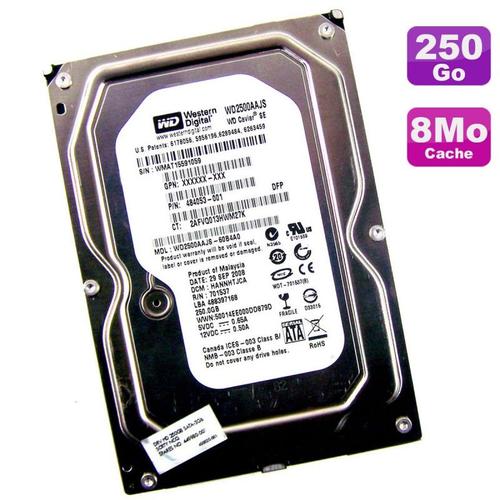 Disque Dur 250Go Sata 3.5" Wd Wd2500Aajs-60B4A0 484053-001 449980-001 Caviar Se