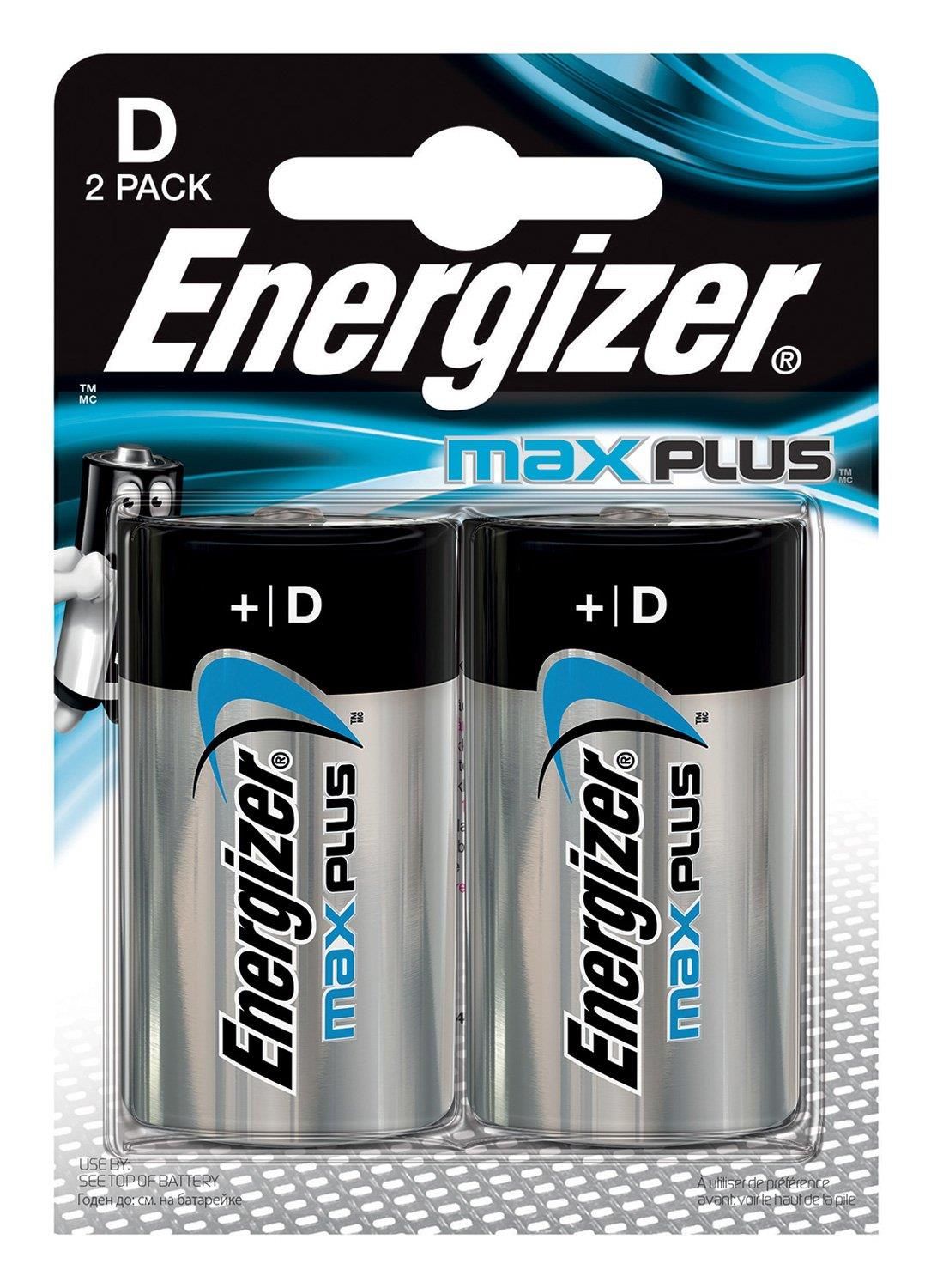 Energizer Lot de 3 Blisters de 2 Piles Alcaline Maxplus Mono / D / LR20 1 5V